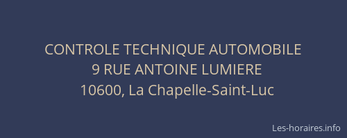 CONTROLE TECHNIQUE AUTOMOBILE