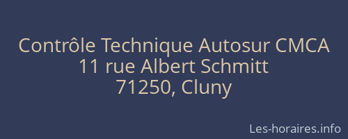 Contrôle Technique Autosur CMCA