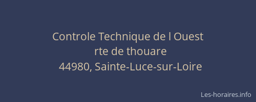 Controle Technique de l Ouest