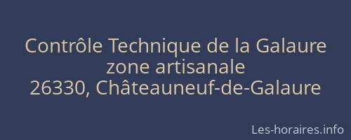 Contrôle Technique de la Galaure