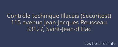 Contrôle technique Illacais (Securitest)