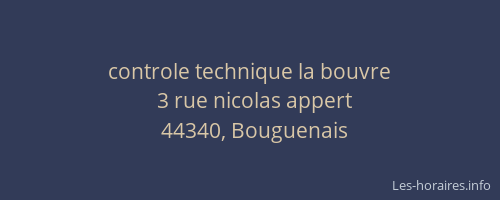 controle technique la bouvre