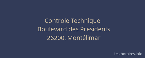 Controle Technique