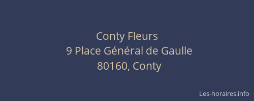 Conty Fleurs