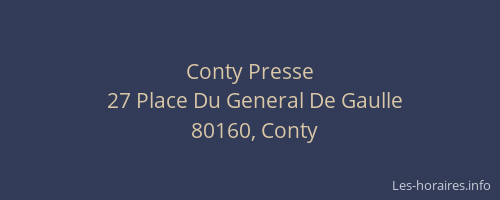 Conty Presse