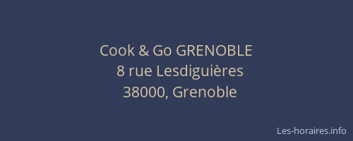 Cook & Go GRENOBLE