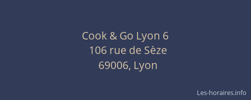 Cook & Go Lyon 6