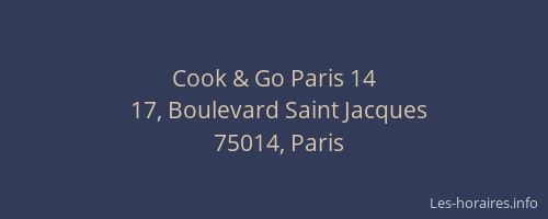 Cook & Go Paris 14