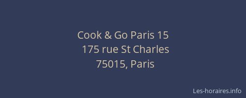 Cook & Go Paris 15