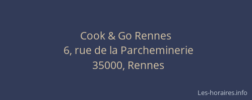 Cook & Go Rennes
