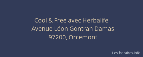 Cool & Free avec Herbalife
