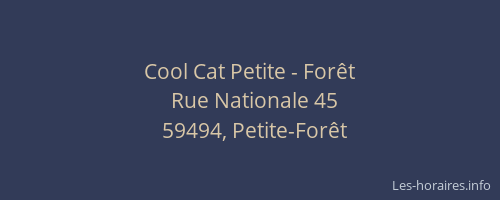 Cool Cat Petite - Forêt
