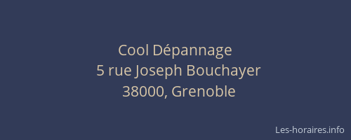 Cool Dépannage