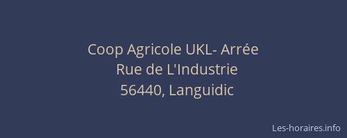 Coop Agricole UKL- Arrée