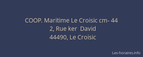 COOP. Maritime Le Croisic cm- 44
