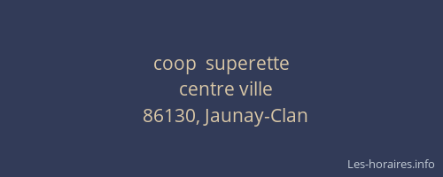 coop  superette