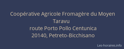 Coopérative Agricole Fromagère du Moyen Taravu