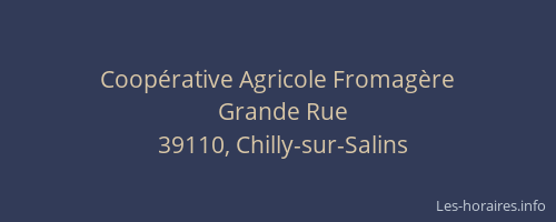 Coop&eacute;rative Agricole Fromag&egrave;re