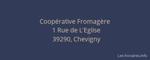 Coop&eacute;rative Fromag&egrave;re