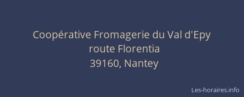Coop&eacute;rative Fromagerie du Val d'Epy