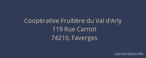 Coopérative Fruitière du Val d'Arly
