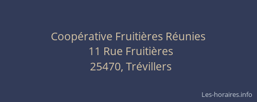 Coopérative Fruitières Réunies