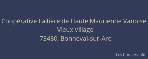 Coopérative Laitière de Haute Maurienne Vanoise
