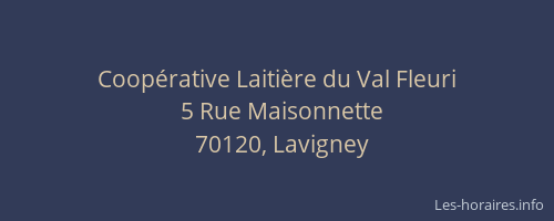 Coop&eacute;rative Laiti&egrave;re du Val Fleuri