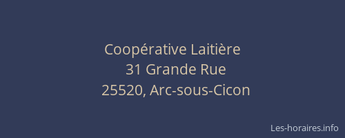 Coop&eacute;rative Laiti&egrave;re