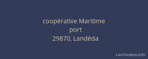coopérative Maritime