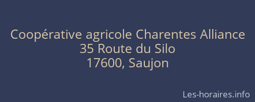 Coopérative agricole Charentes Alliance