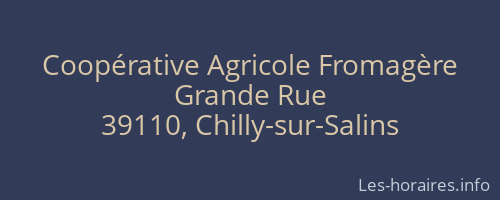 Coopérative Agricole Fromagère