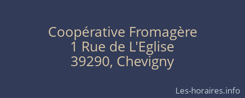 Coopérative Fromagère