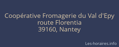 Coopérative Fromagerie du Val d'Epy