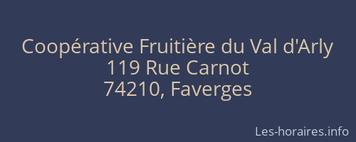 Coopérative Fruitière du Val d'Arly