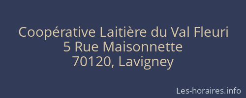 Coopérative Laitière du Val Fleuri