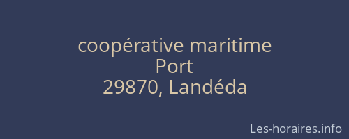 coopérative maritime