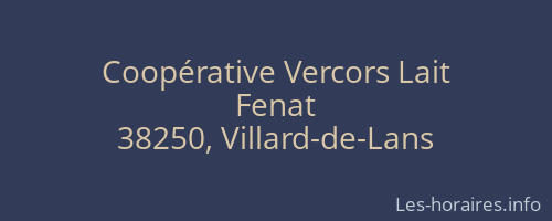 Coopérative Vercors Lait