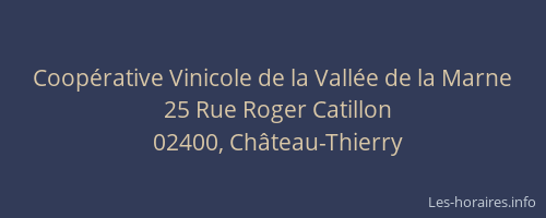 Coopérative Vinicole de la Vallée de la Marne