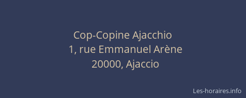 Cop-Copine Ajacchio