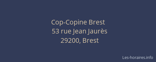 Cop-Copine Brest