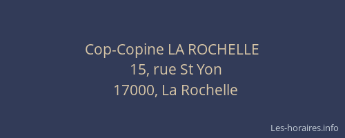 Cop-Copine LA ROCHELLE