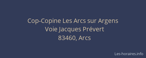Cop-Copine Les Arcs sur Argens