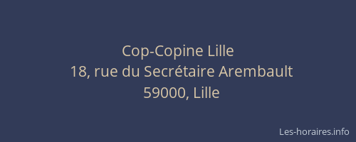 Cop-Copine Lille