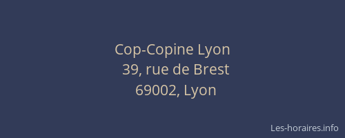Cop-Copine Lyon