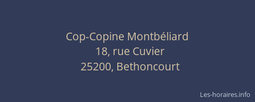 Cop-Copine Montbéliard