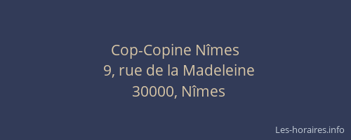 Cop-Copine Nîmes