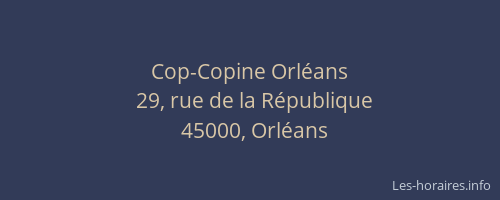 Cop-Copine Orléans