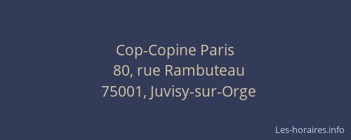 Cop-Copine Paris
