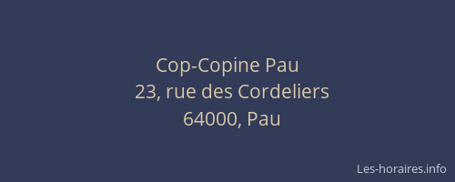 Cop-Copine Pau